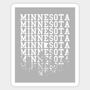 Minnesota Wordmark Forest Cutout Magnet